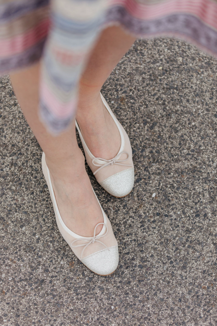 Two-tone Ballerina Kiss - Glitter Panna