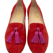 Blood-Hot Pink Summer Tassel Loafer