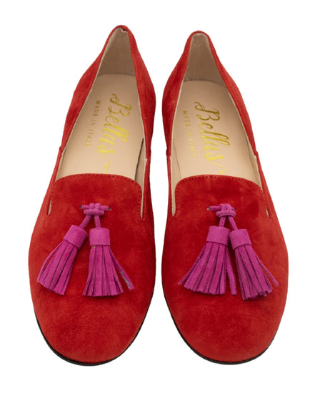 Blood-Hot Pink Summer Tassel Loafer