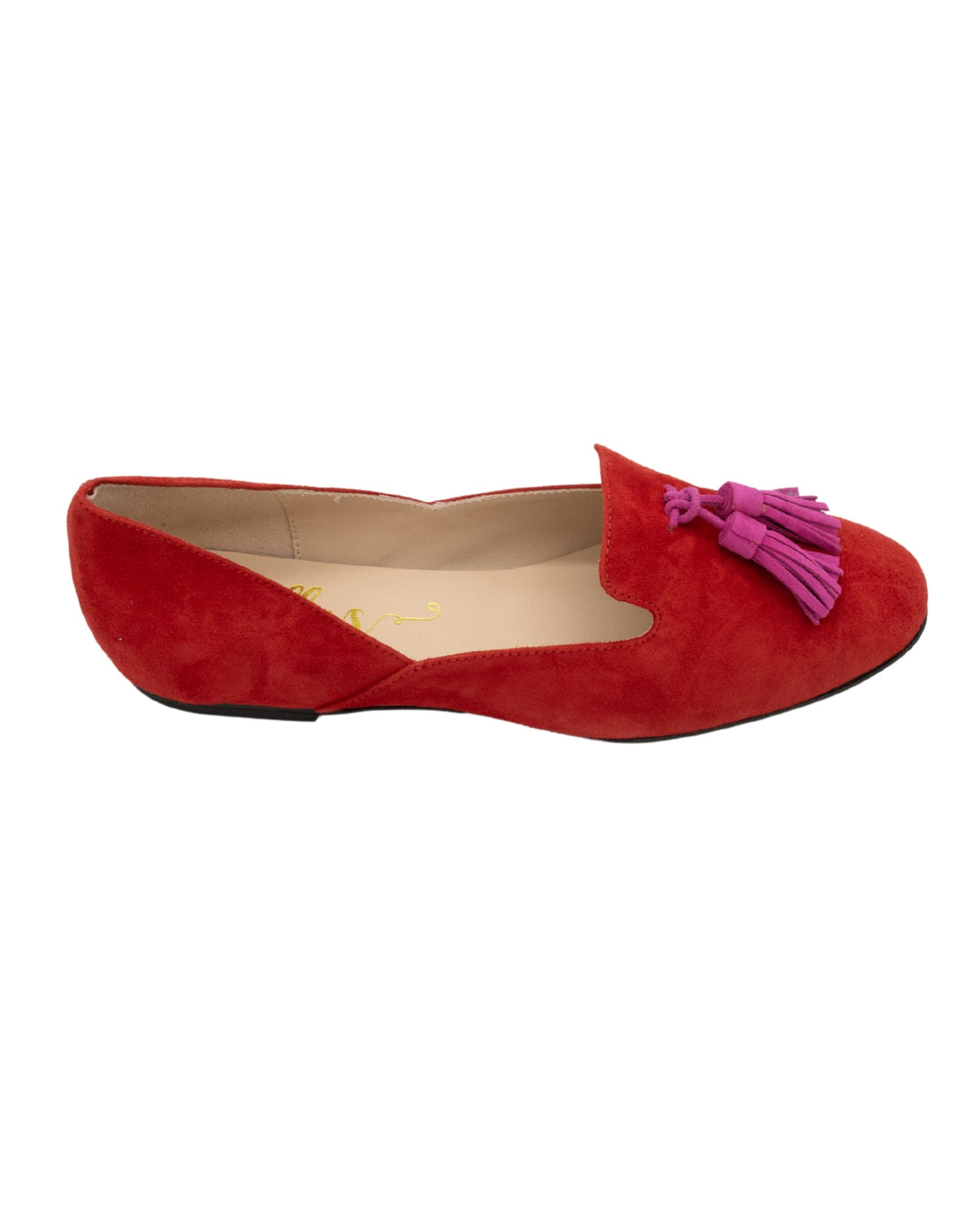 Blood-Hot Pink Summer Tassel Loafer
