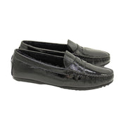Patent Moccasin Nero Shearling Lined