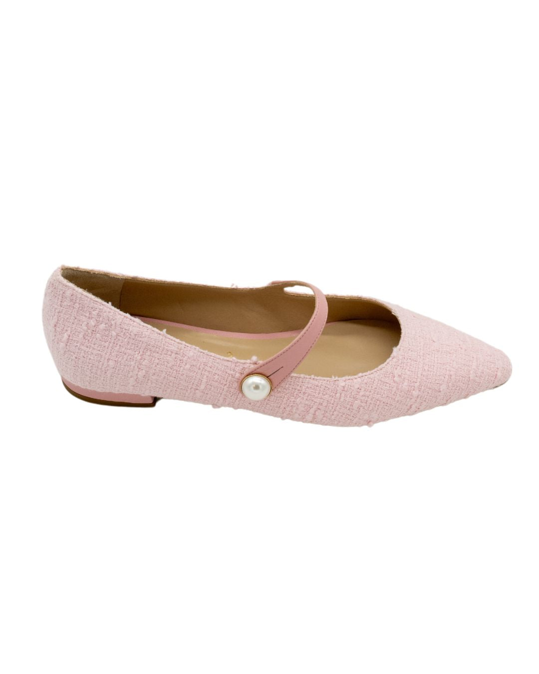 Pointy Mary Jane Tweed Caramella