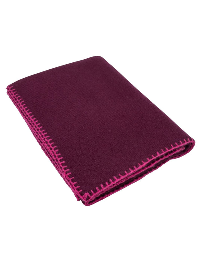 Cashmere Scarf Aubergine-Jam on Toast