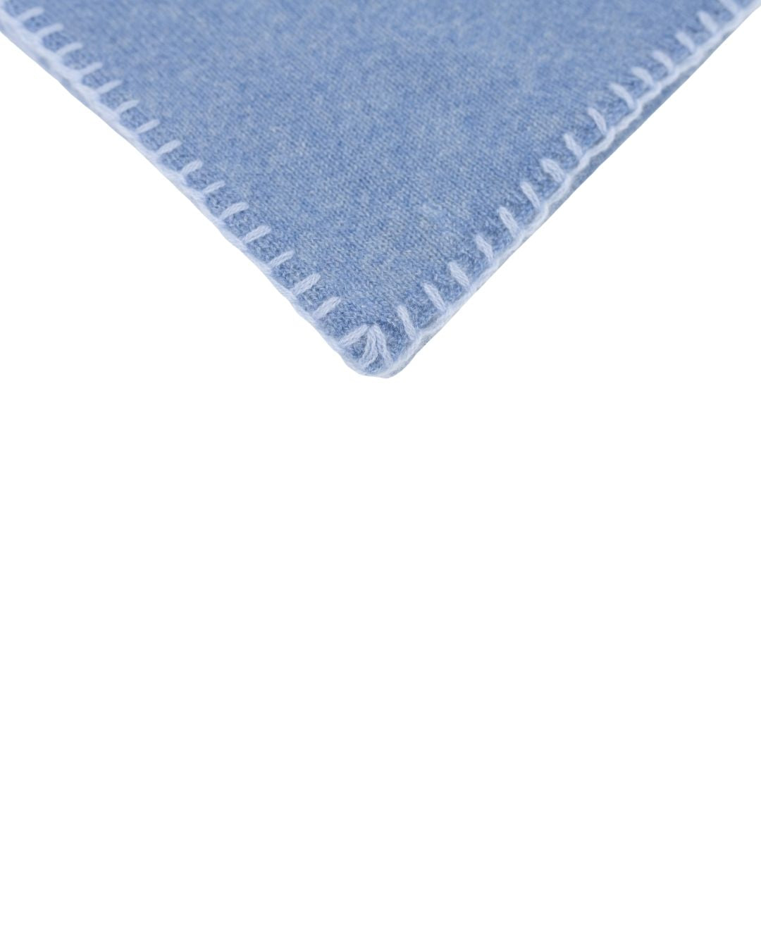 Cashmere Scarf Turtle Dove-Cerulean