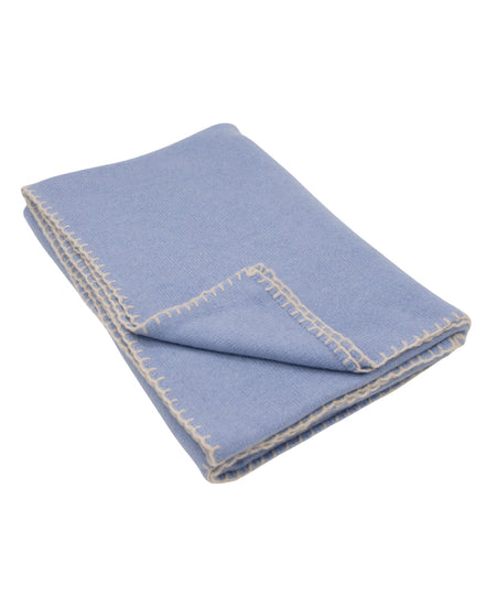 Cashmere Scarf Cerulean-Sandstone