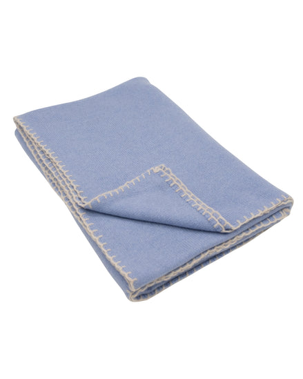 Cashmere Scarf Cerulean-Sandstone