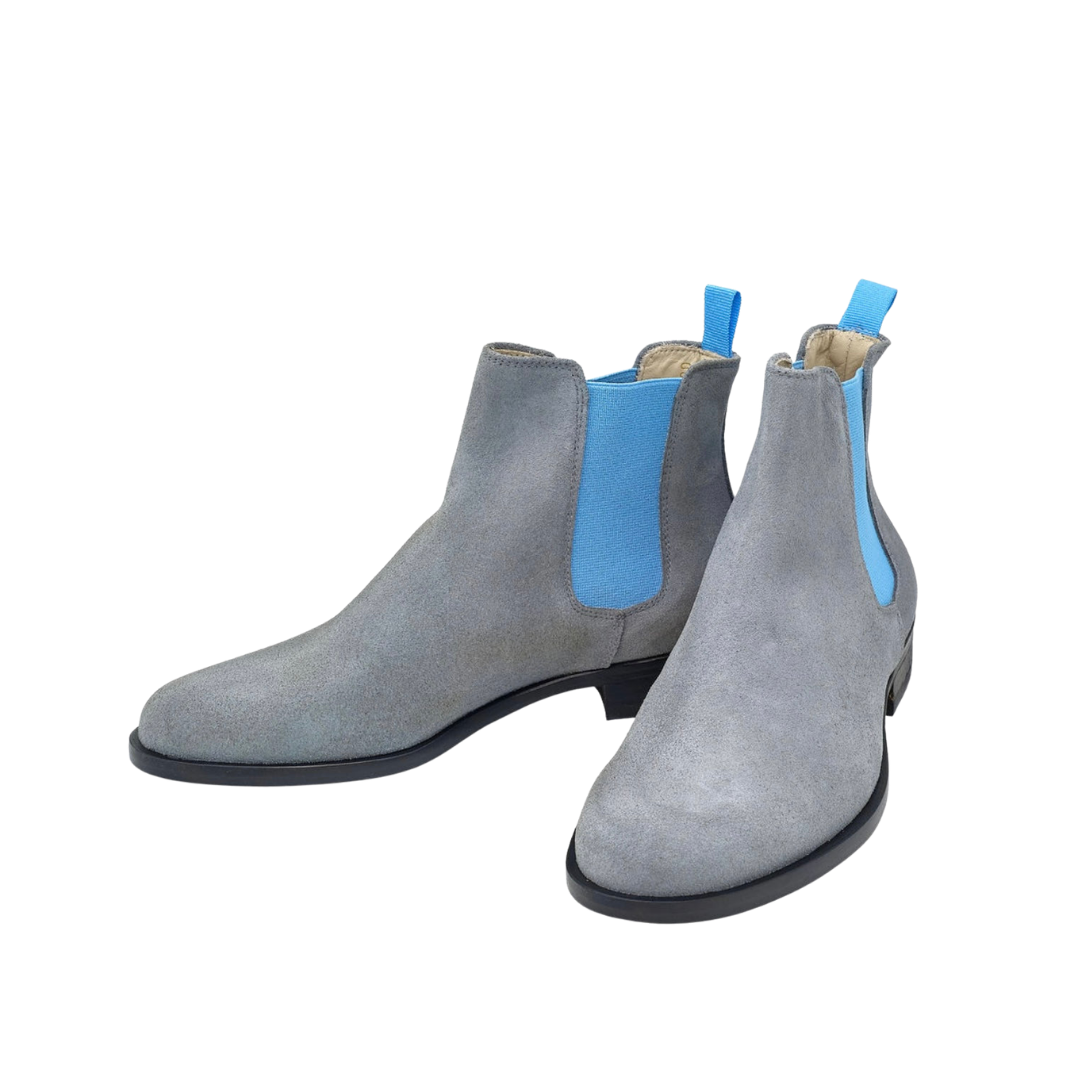 Chelsea Boots Metallic-Light Blue