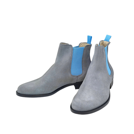 Chelsea Boots Metallic-Light Blue