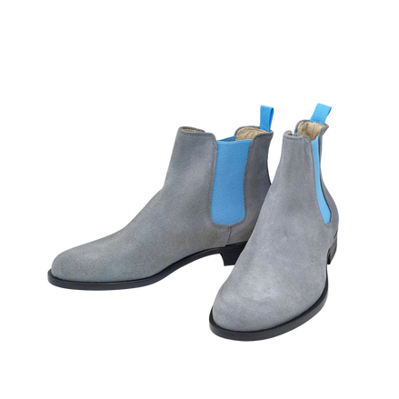 Chelsea Boots Metallic-Light Blue