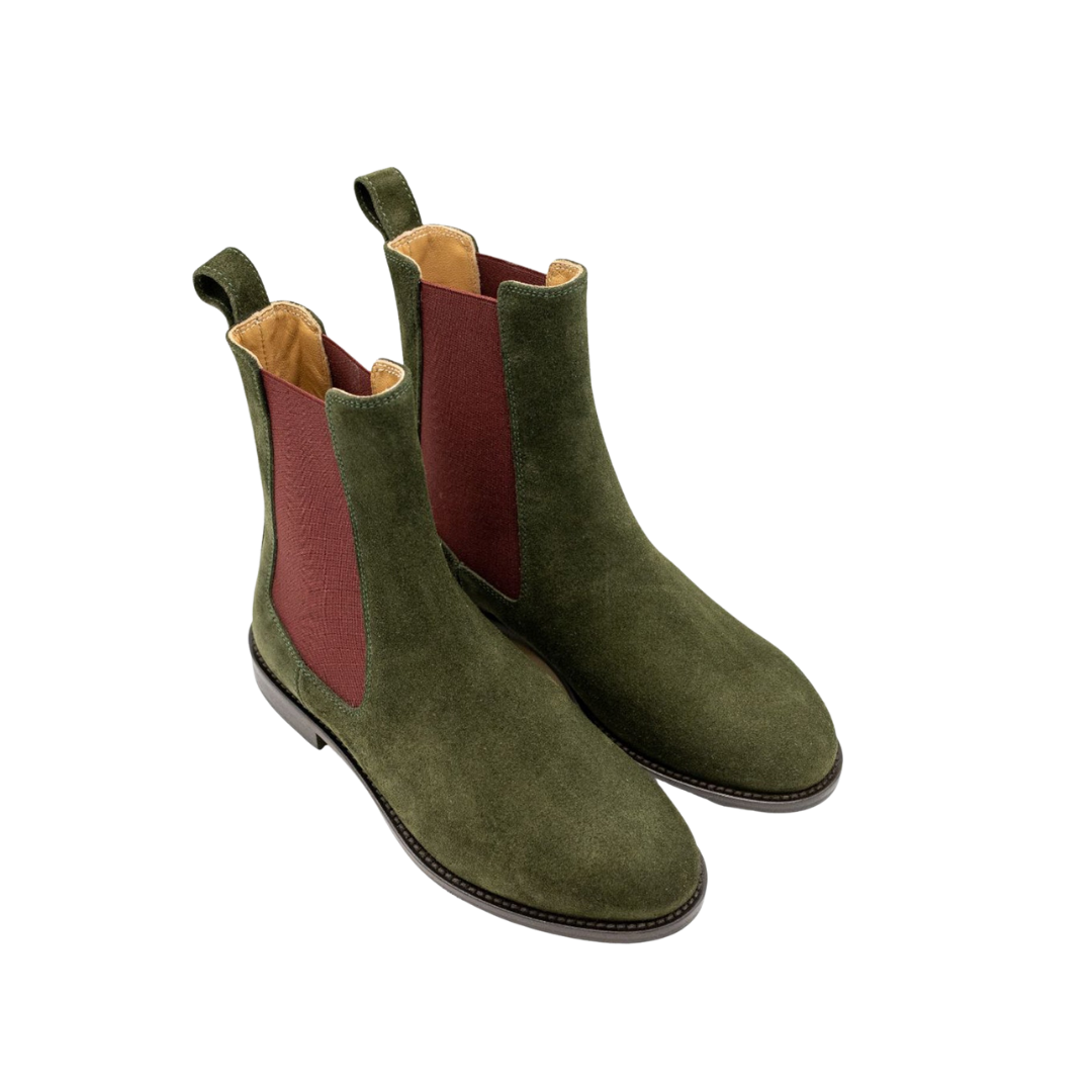 Chelsea Boots Verde - Bordeaux