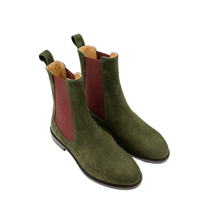 Chelsea Boots Verde - Bordeaux