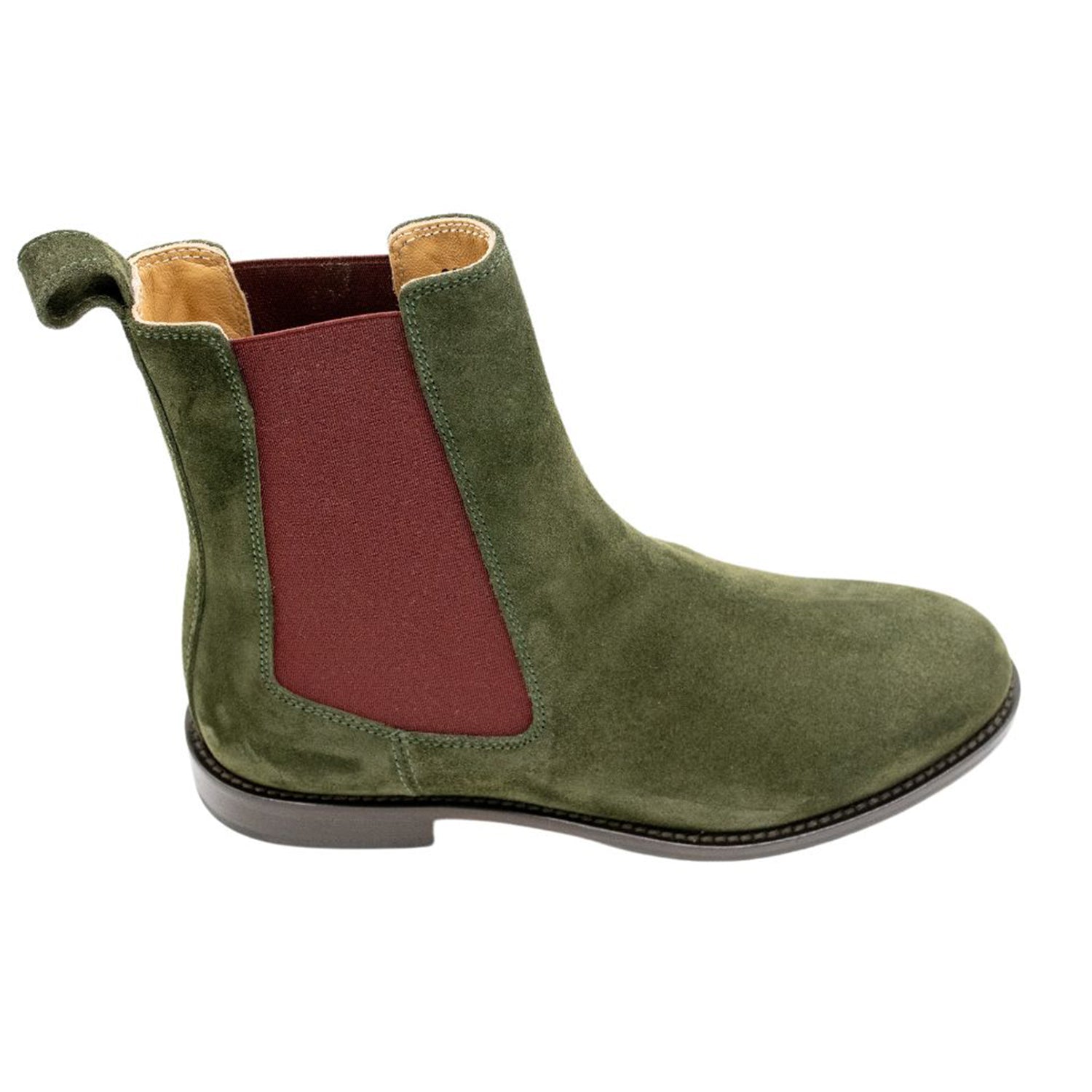 Chelsea Boots Verde - Bordeaux