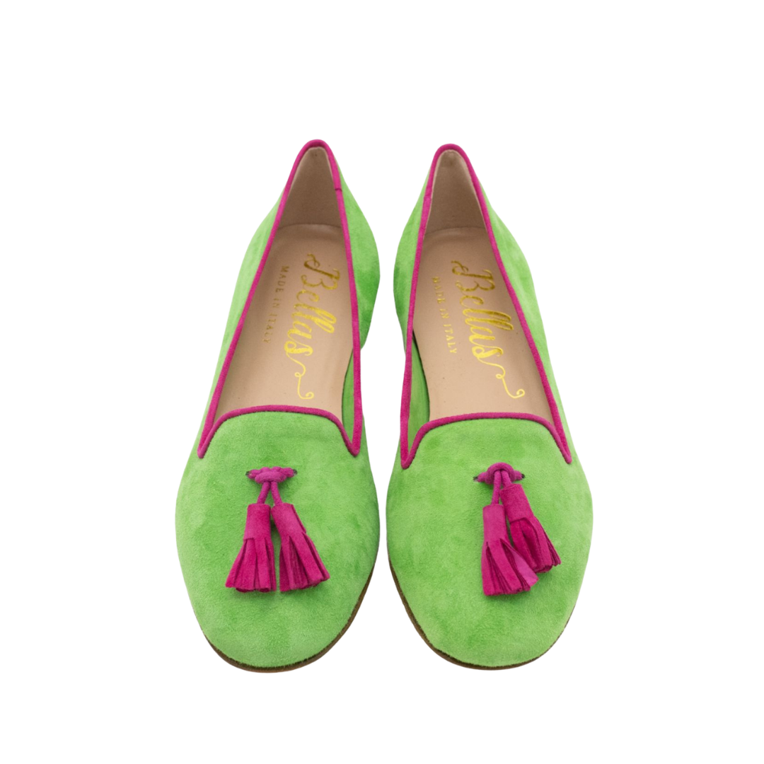 Classic Tassel Loafer Acid Kiwi-Fancy