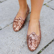 Ballerina Loafer Bronze with sequins