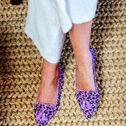 Pointy Tassel Loafer Leopardino Lilla (short Tassel)