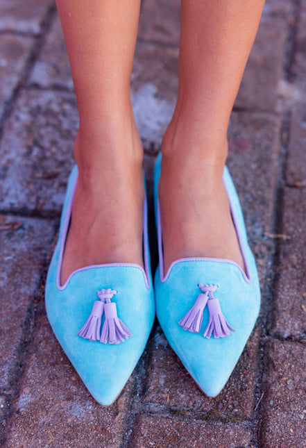 Pointy Tassel Loafer Serenity - Rose Petal (short tassel)