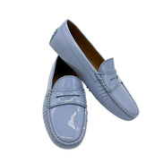 Patent Moccasin Celeste