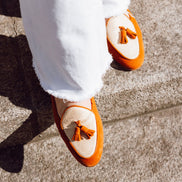 Raffia Tassel Loafer Cuero