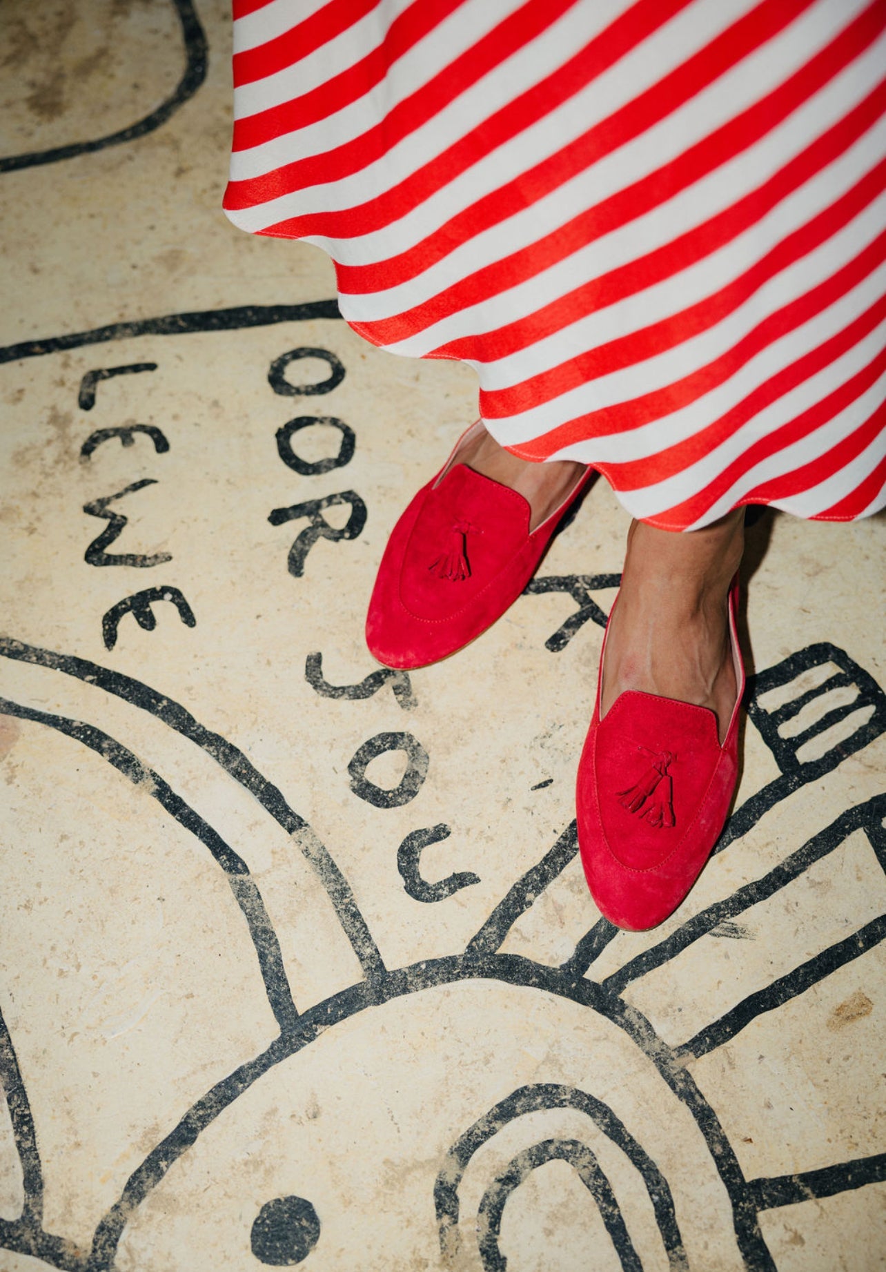 Deluxe Tassel Loafer Rosso