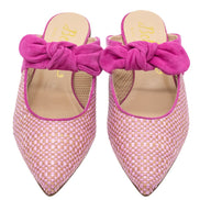 Hot Pink Bast Mules