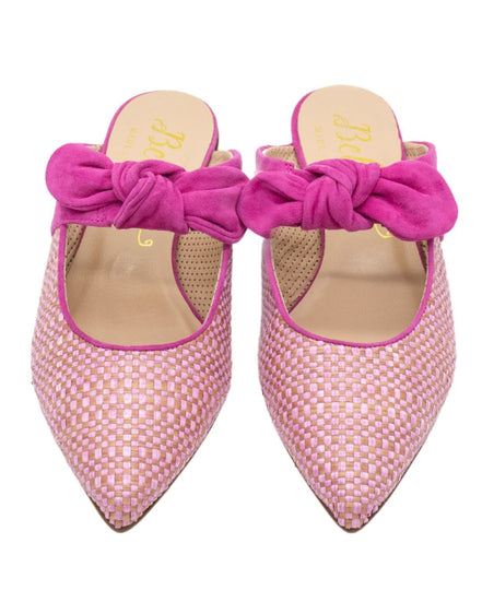 Hot Pink Bast Mules