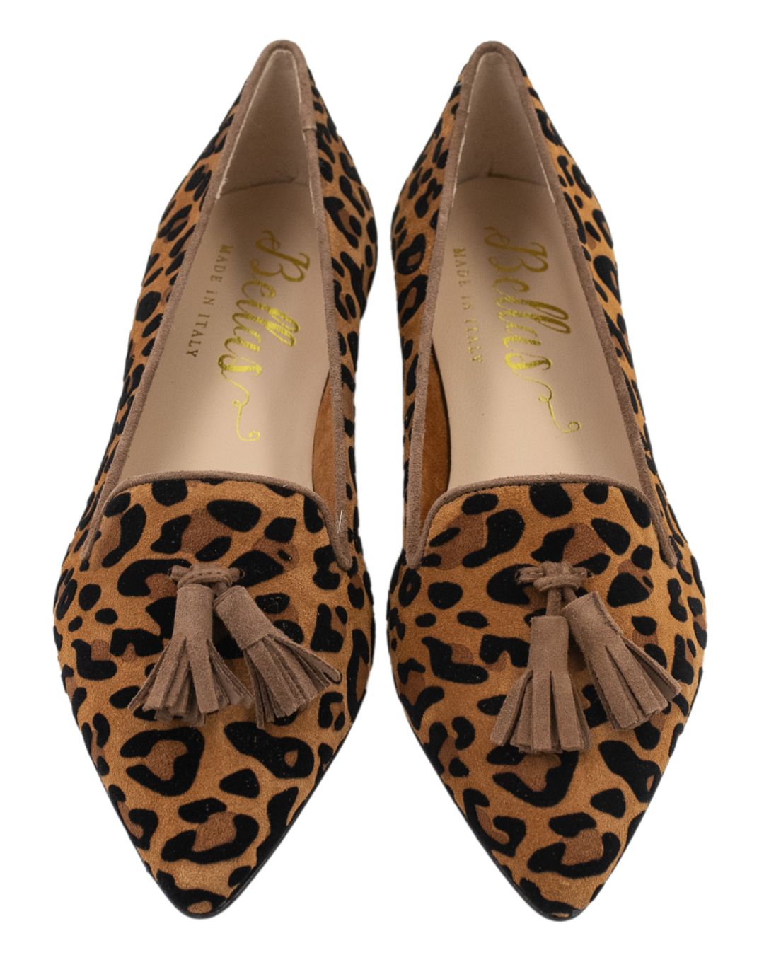 Pointy Tassel Loafer Leopardino Cognac - Chestnut (short tassel)