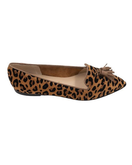 Pointy Tassel Loafer Leopardino Cognac - Chestnut (short tassel)
