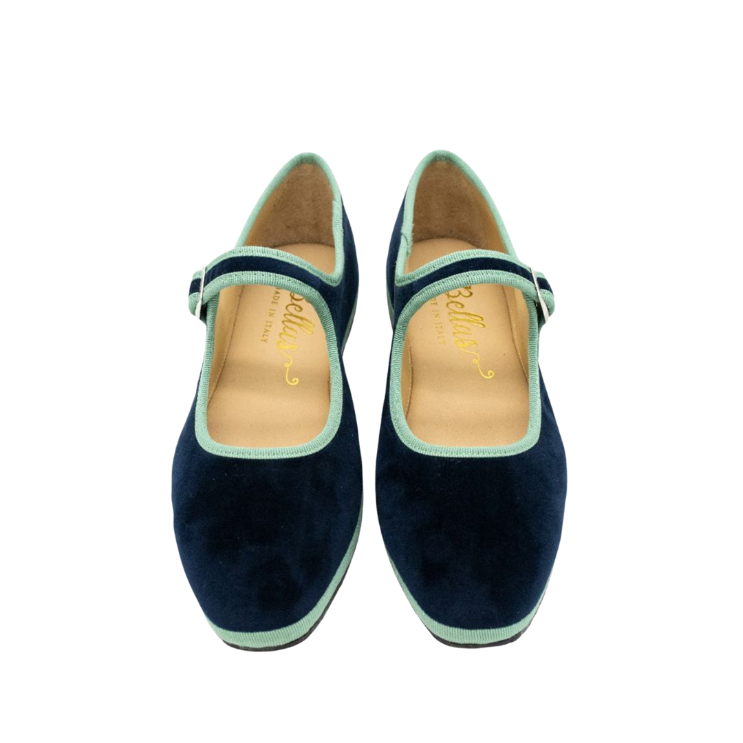 Mary Jane Furlane Velluto Blue