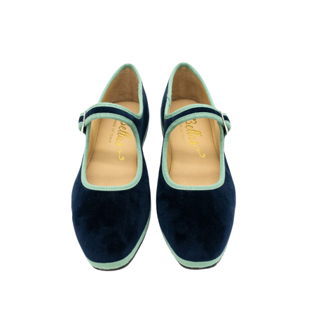 Mary Jane Furlane Velluto Blue