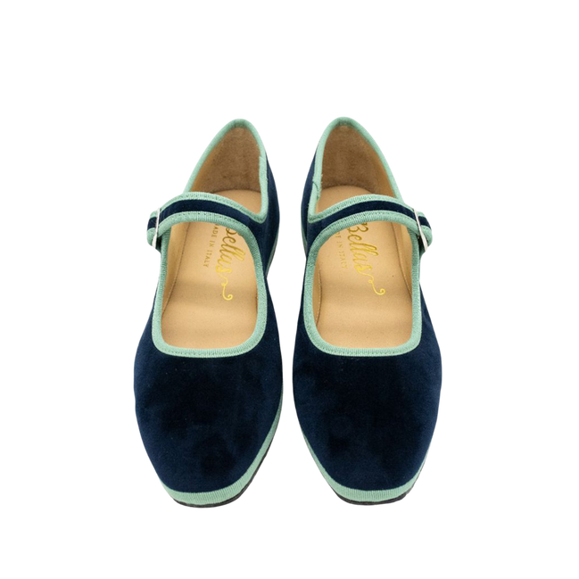 Mary Jane Furlane Velluto Blue