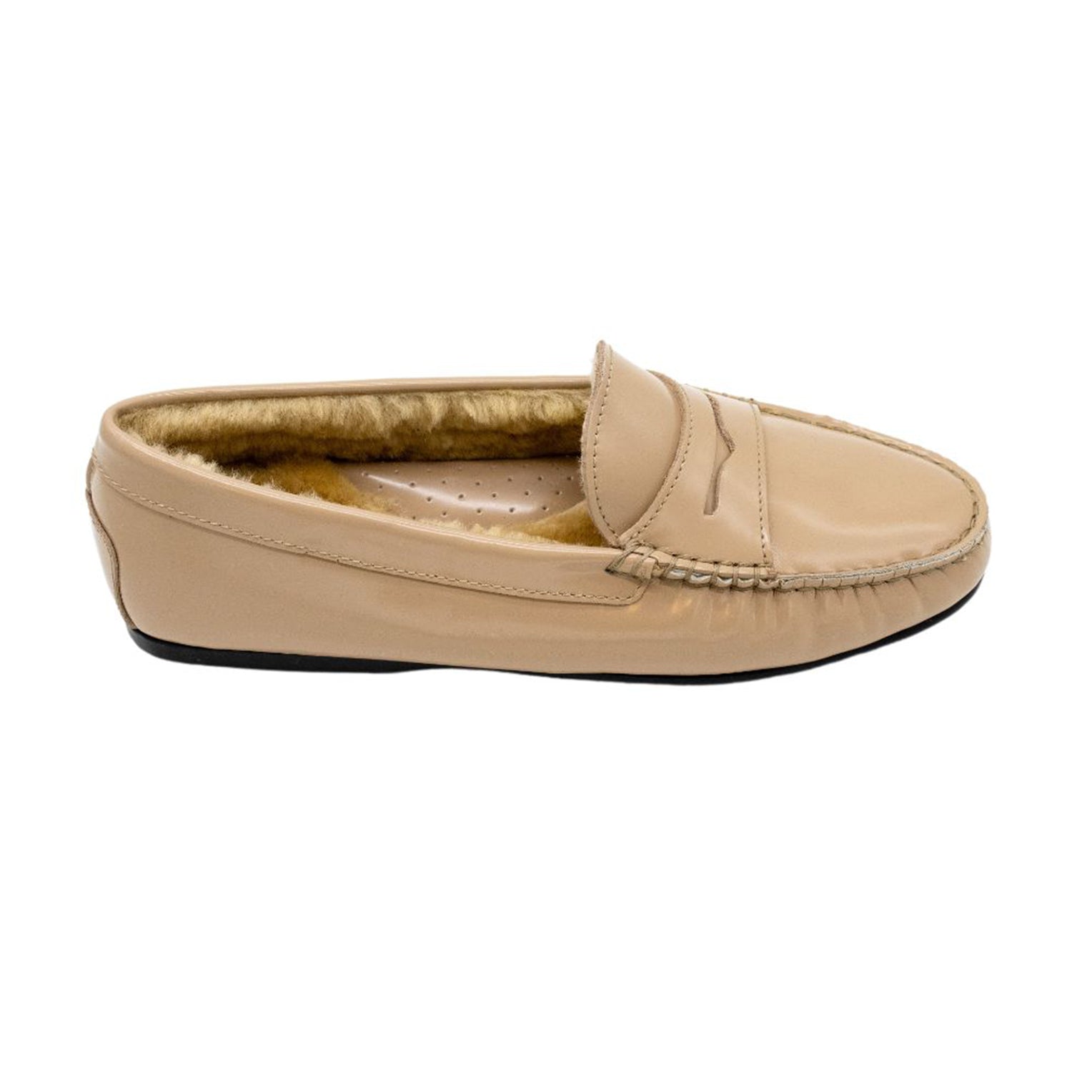 Moccasin Beige-Miele Shearling Lined