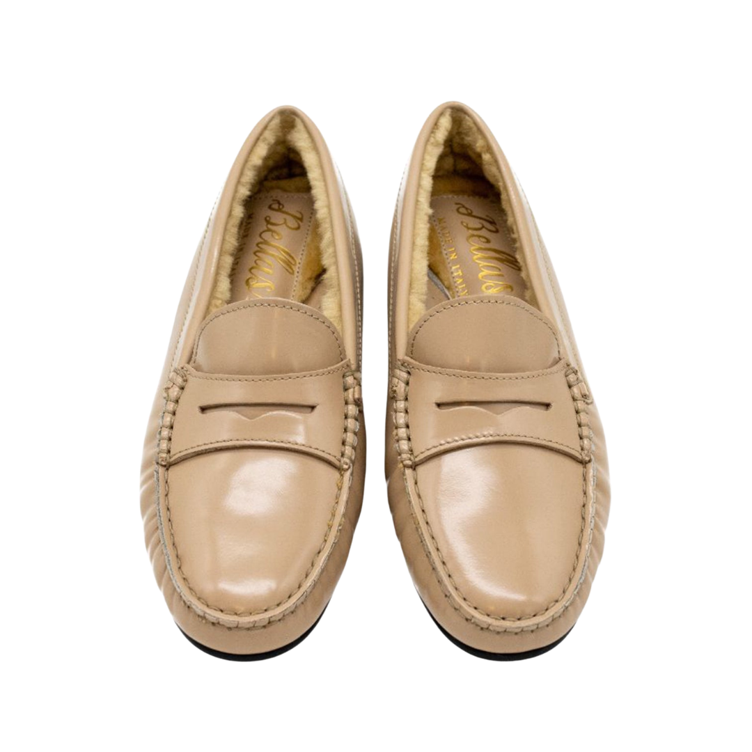 Moccasin Beige-Miele Shearling Lined