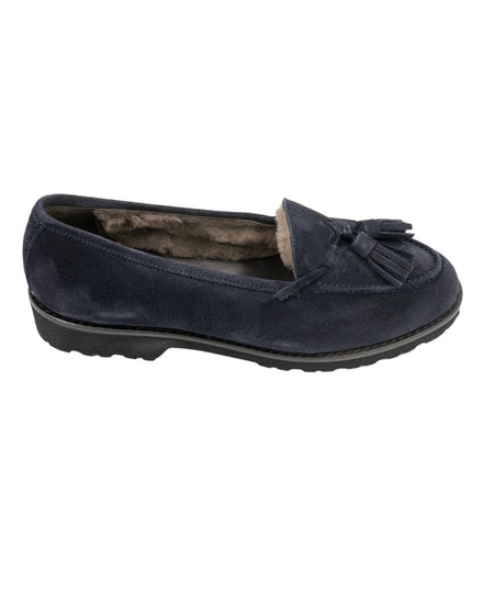 London Tassel Loafer Navy lined