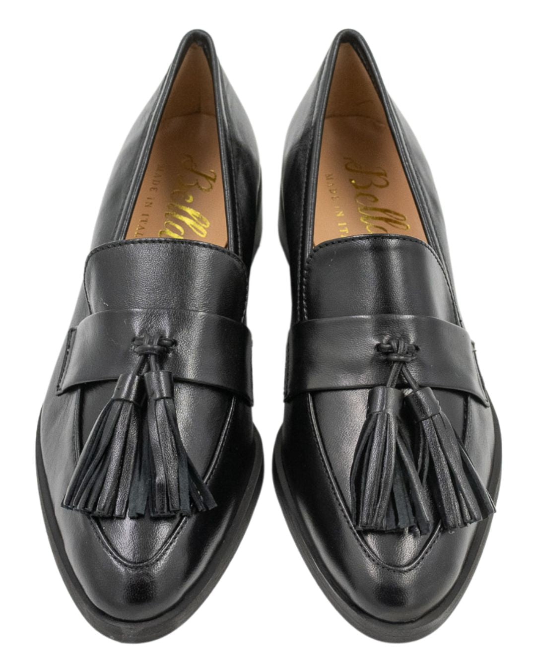 Deluxe Tassel Loafer Pointy Nero Glossy