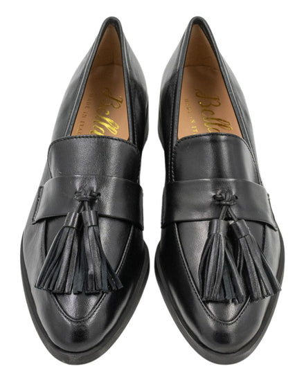Deluxe Tassel Loafer Pointy Nero Glossy