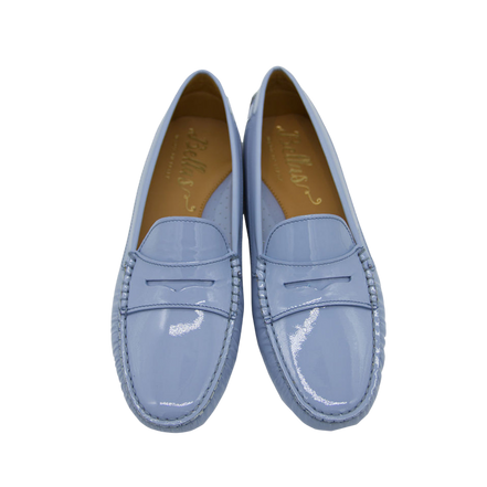 Patent Moccasin Celeste