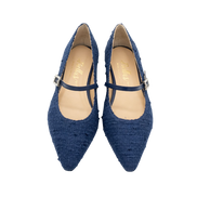 Pointy Mary Jane Tweed Navy