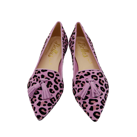 Pointy Tassel Loafer Leopardino Lilla (short Tassel)