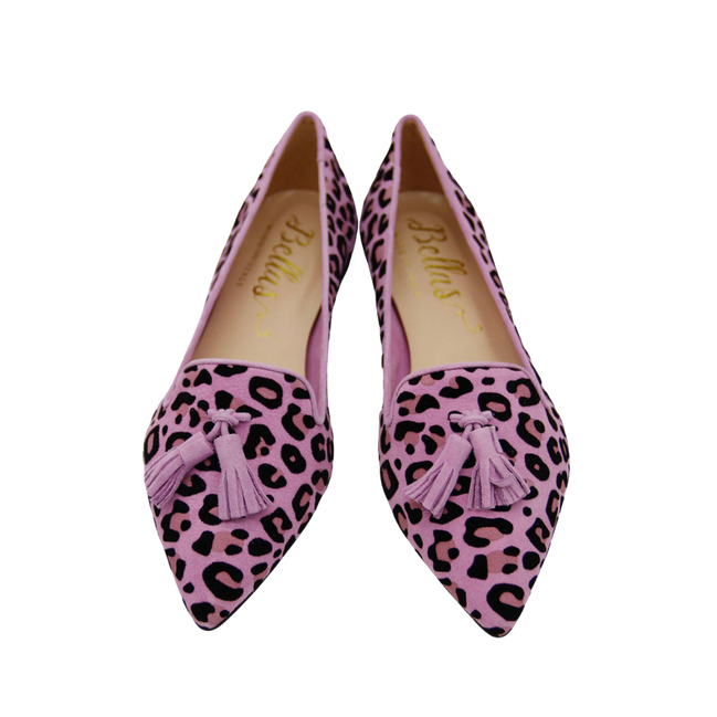 Pointy Tassel Loafer Leopardino Lilla (short Tassel)