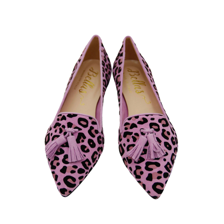 Pointy Tassel Loafer Leopardino Lilla (short Tassel)