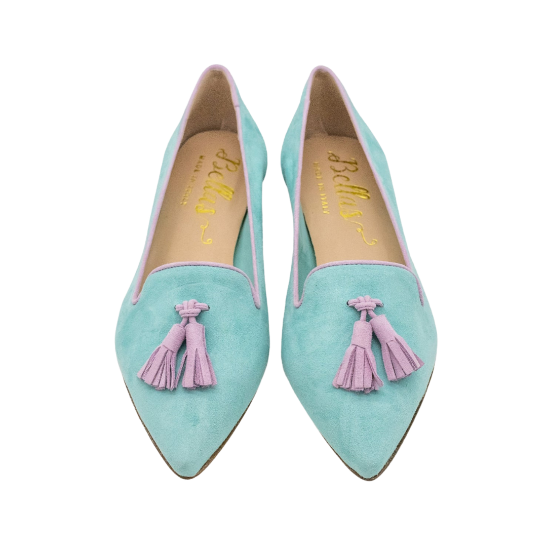 Pointy Tassel Loafer Serenity - Rose Petal (short tassel)