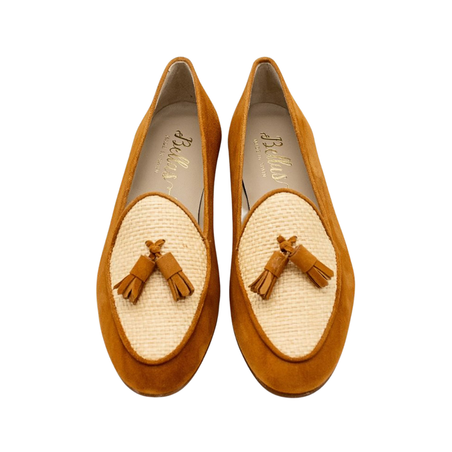 Raffia Tassel Loafer Cuero