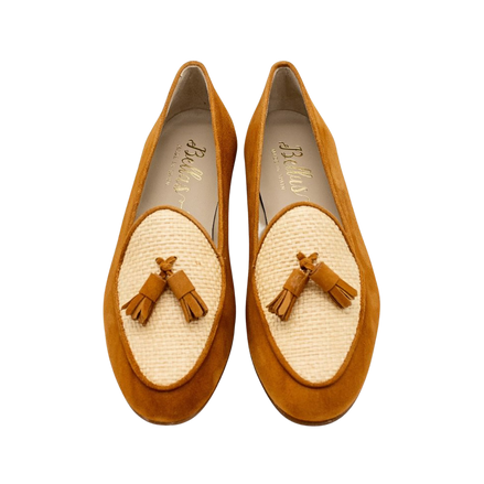 Raffia Tassel Loafer Cuero