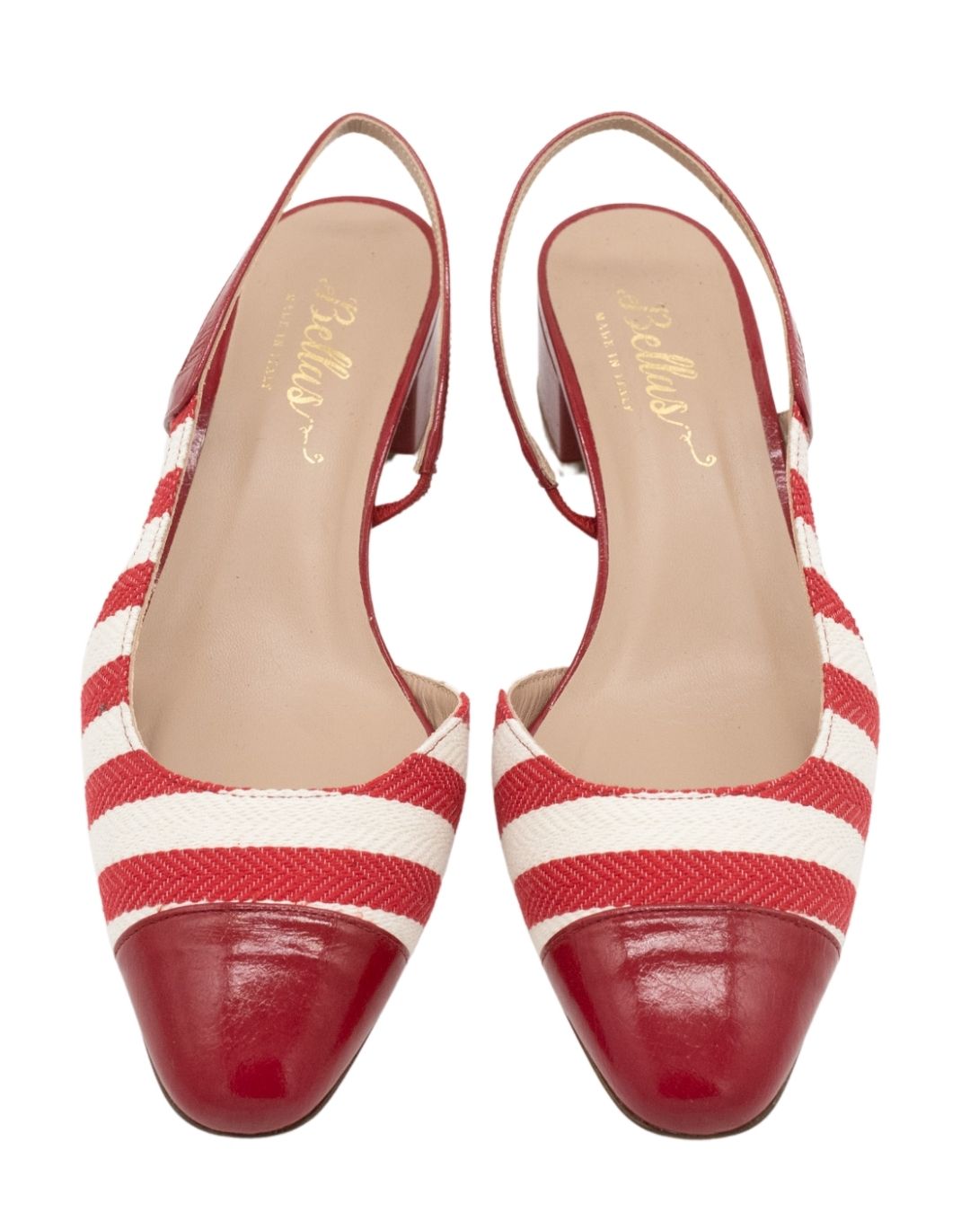 Red Stripes Slingback