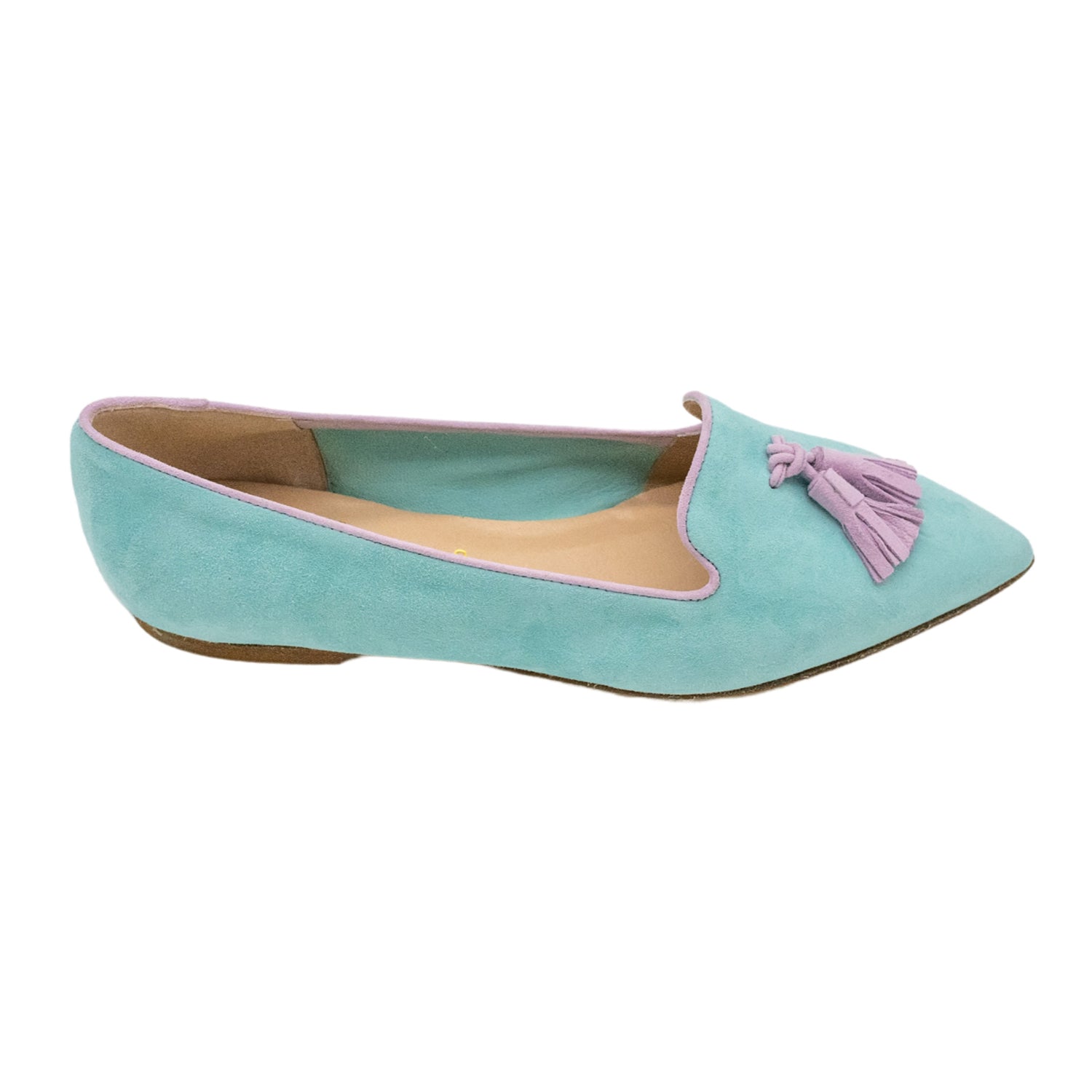 Pointy Tassel Loafer Serenity - Rose Petal (short tassel)