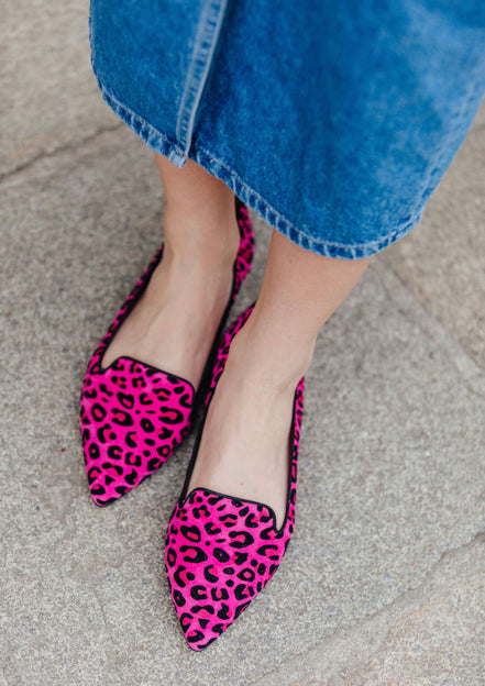 Pointy Leopardino Fuxia