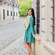 Pointy Tassel Loafer Mint - Papaya (short tassel)