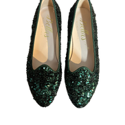 Ballerina Loafer Forest with sequins