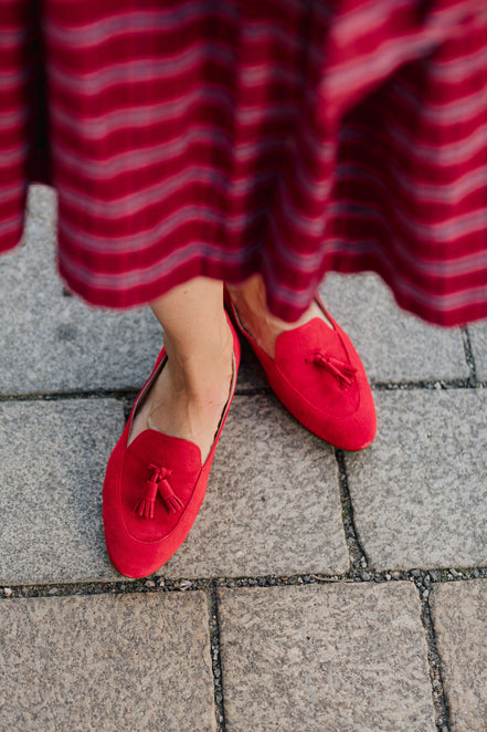 Deluxe Tassel Loafer Rosso