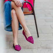 Pointy Leopardino Fuxia